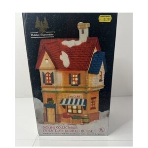 Holiday Expressions Dickens Collectables Grocery Store Christmas Village 1992